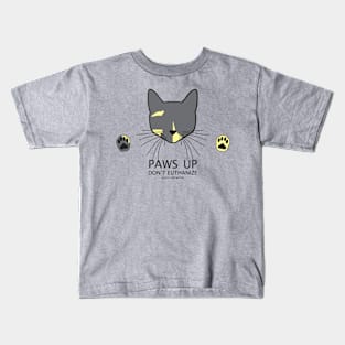 Paws Up (Diluted Tortie) Kids T-Shirt